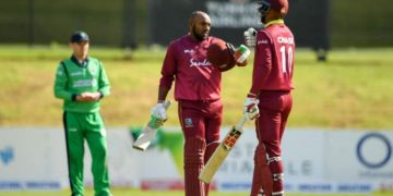 Sunil Ambris Maiden Century Helps West Indies Secure Record Chase Against Ireland